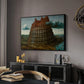 The Tower of Babel, c. 1568 - Floater Framed Canvas Print