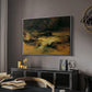 Wildbach (Wild Stream) - Floater Framed Canvas Print