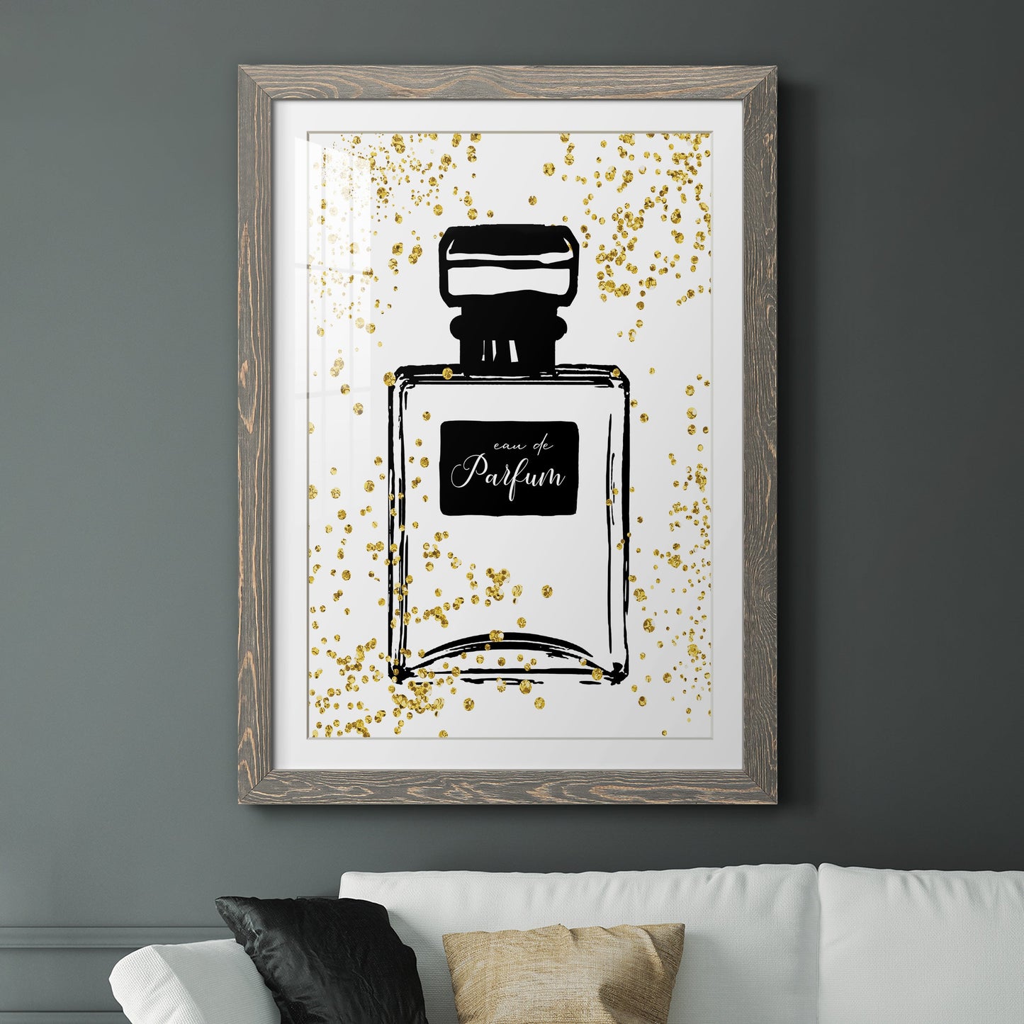 Glitter Perfume II - Premium Framed Print - Distressed Barnwood Frame - Ready to Hang