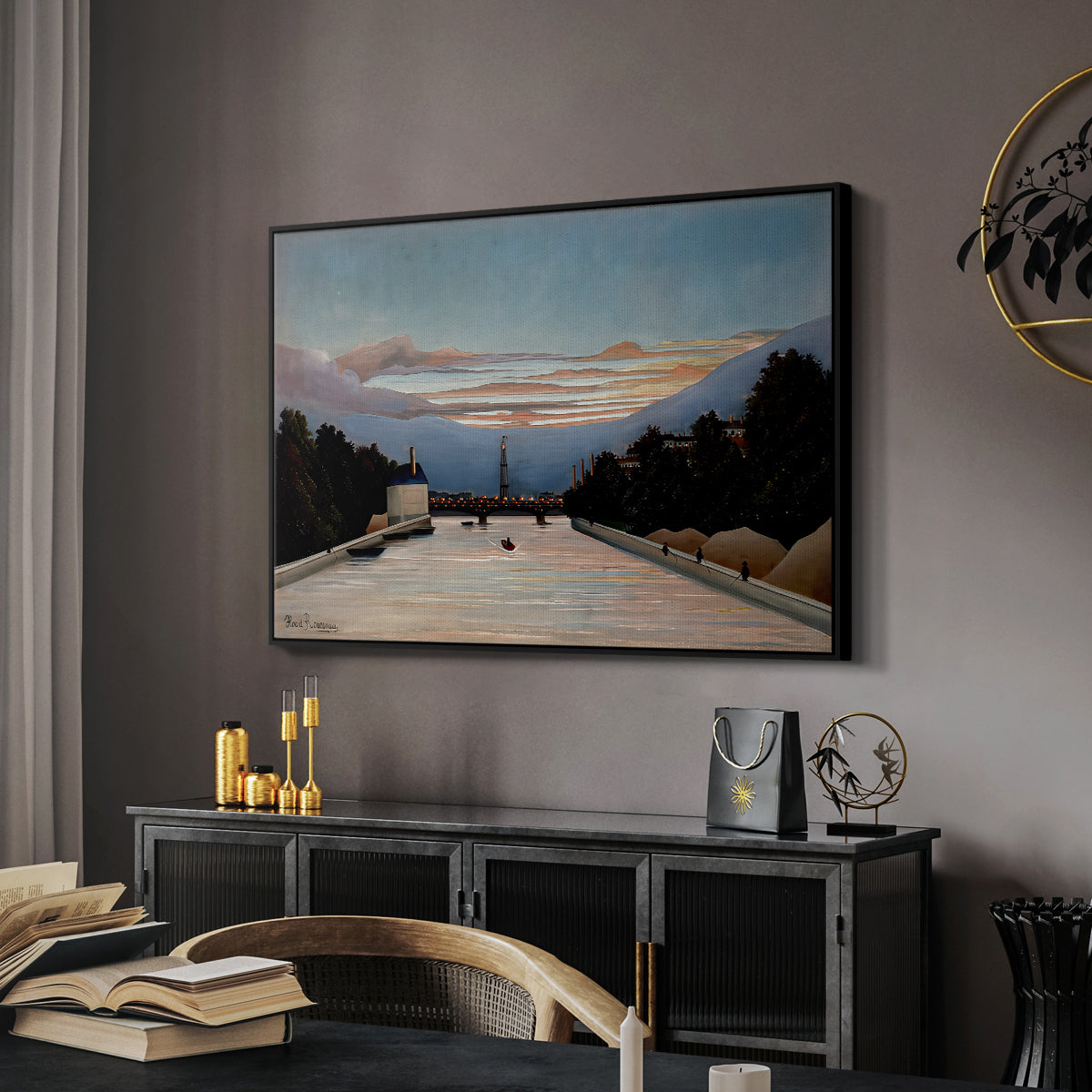 The Eiffel Tower, c. 1898 - Floater Framed Canvas Print