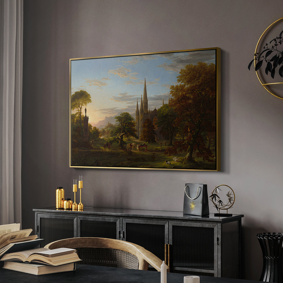 The Return, 1837 - Floater Framed Canvas Print