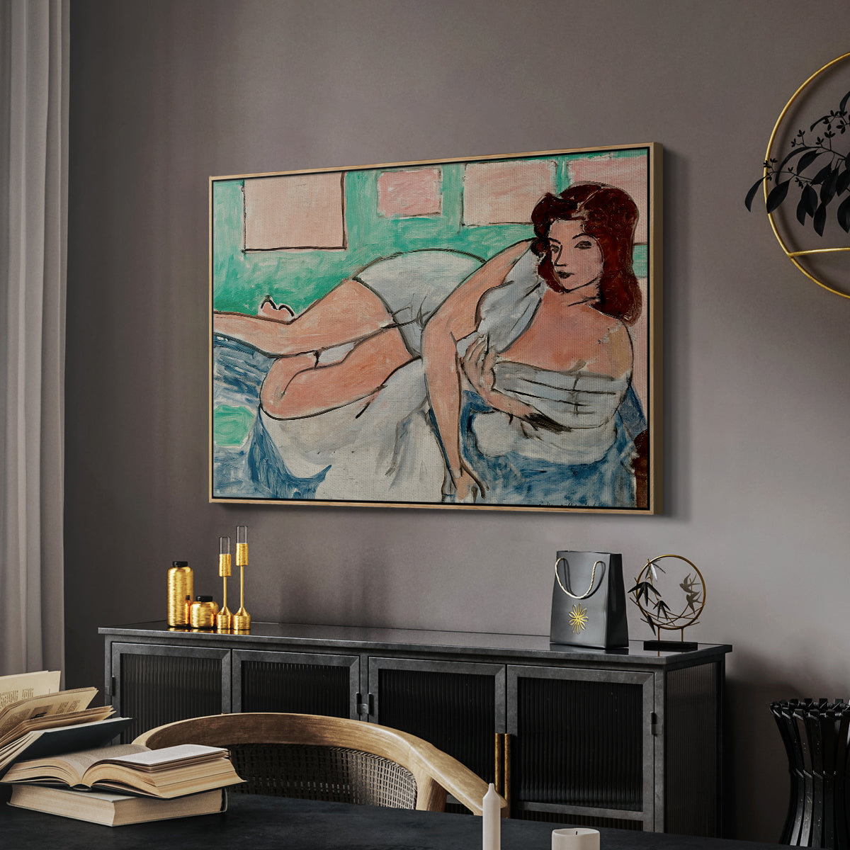 Nude in a Bathrobe (Nu au peignoir), 1941 - Floater Framed Canvas Print
