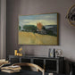 Fields of Wheat in Cagnes, 1918 - Floater Framed Canvas Print
