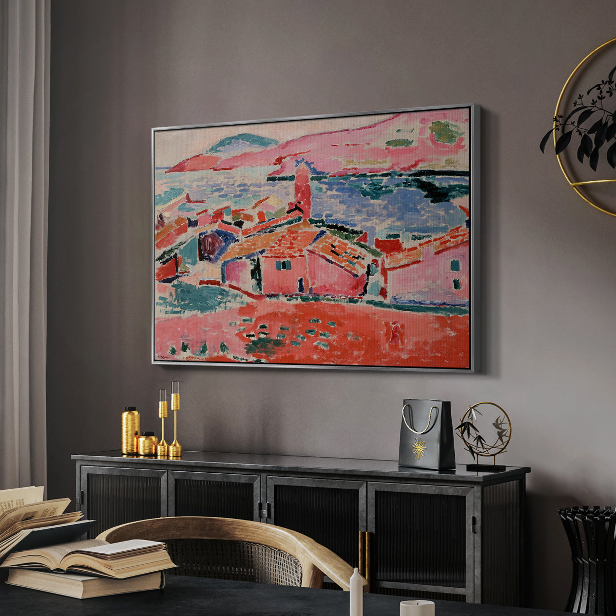 View of Collioure, 1905 - Floater Framed Canvas Print