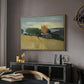 Fields of Wheat in Cagnes, 1918 - Floater Framed Canvas Print