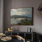 The Jetty at Feste near Moss, 1898 - Floater Framed Canvas Print