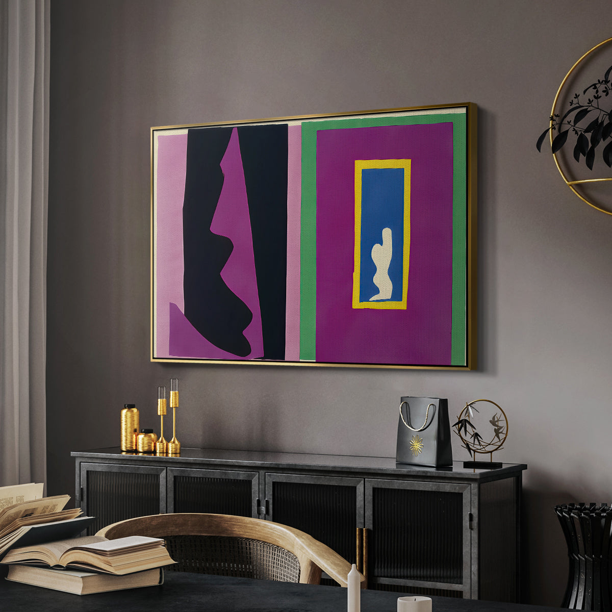 Destiny (Le destin), from Jazz, 1947 - Floater Framed Canvas Print