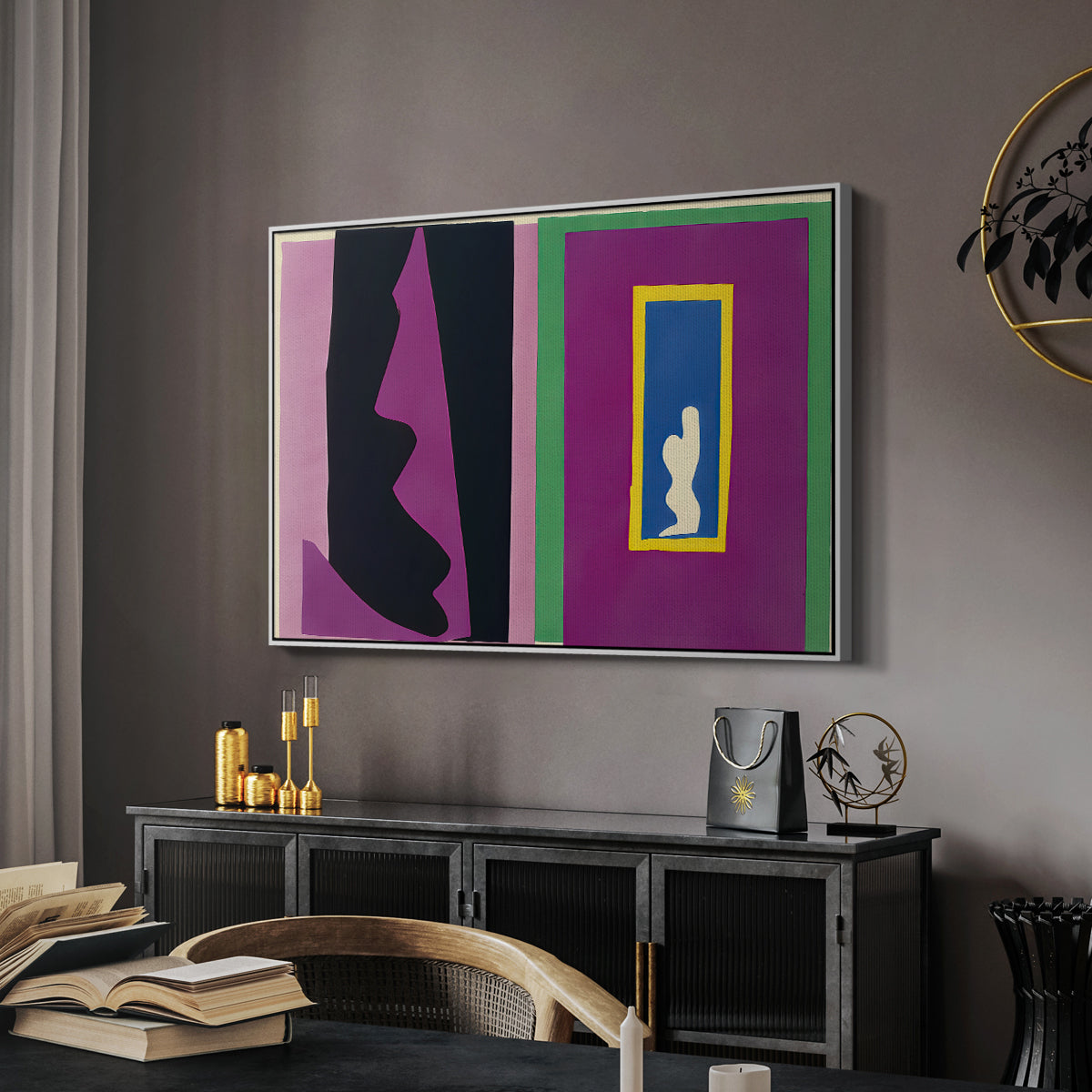 Destiny (Le destin), from Jazz, 1947 - Floater Framed Canvas Print