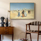 View from the Desert of Cairo with Citadel and Mamluk Tombs in the Background, c. 1889-1890 - Floater Framed Canvas Print