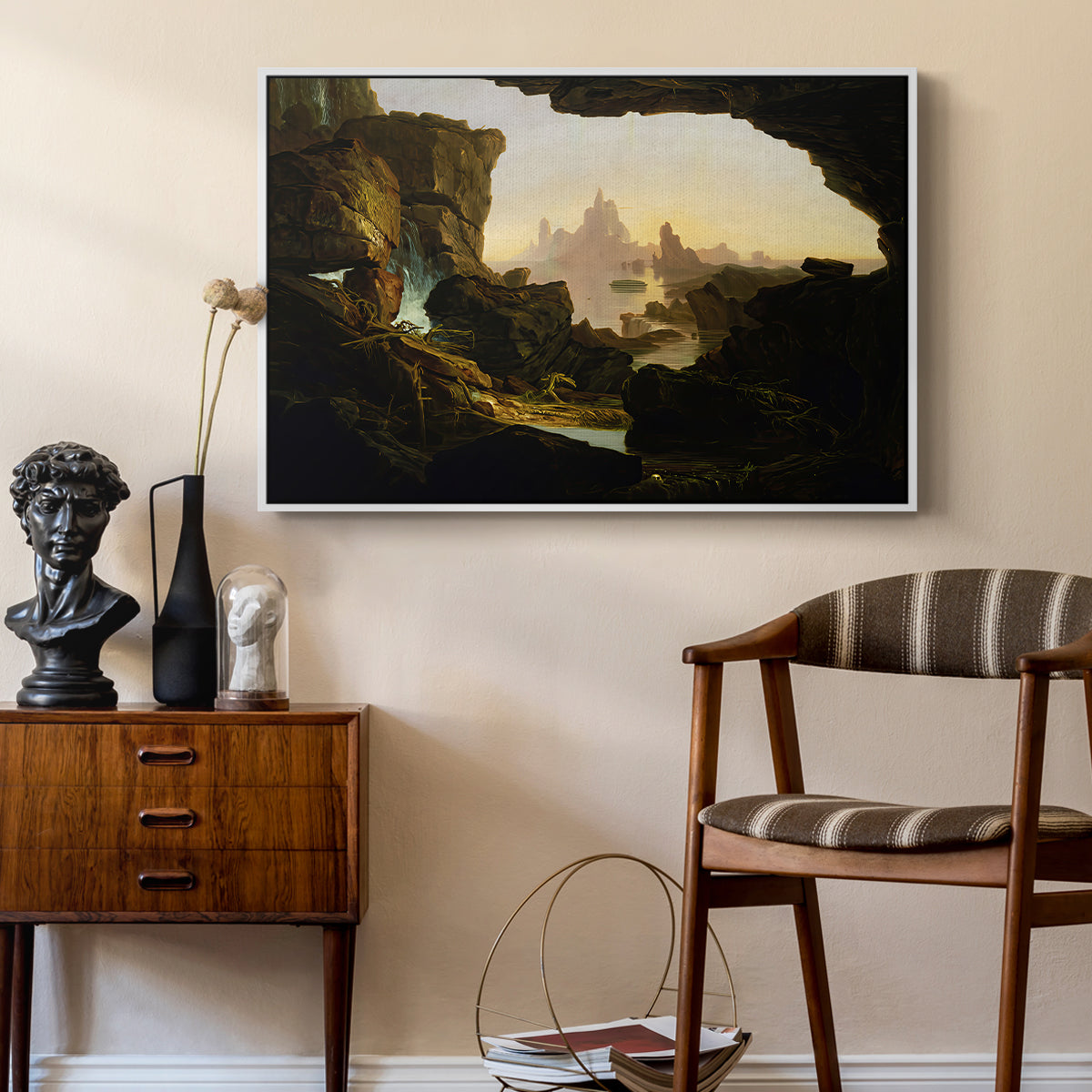 The Subsiding of the Waters of the Deluge, 1829 - Floater Framed Canvas Print