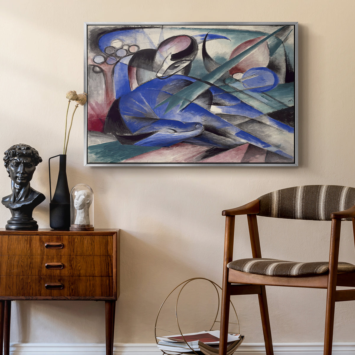 Dreaming Horse, 1913 - Floater Framed Canvas Print