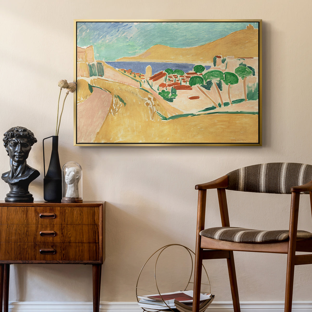 Collioure in August, c. 1911 - Floater Framed Canvas Print