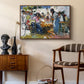 Net Menders in Valencia, 1909 - Floater Framed Canvas Print