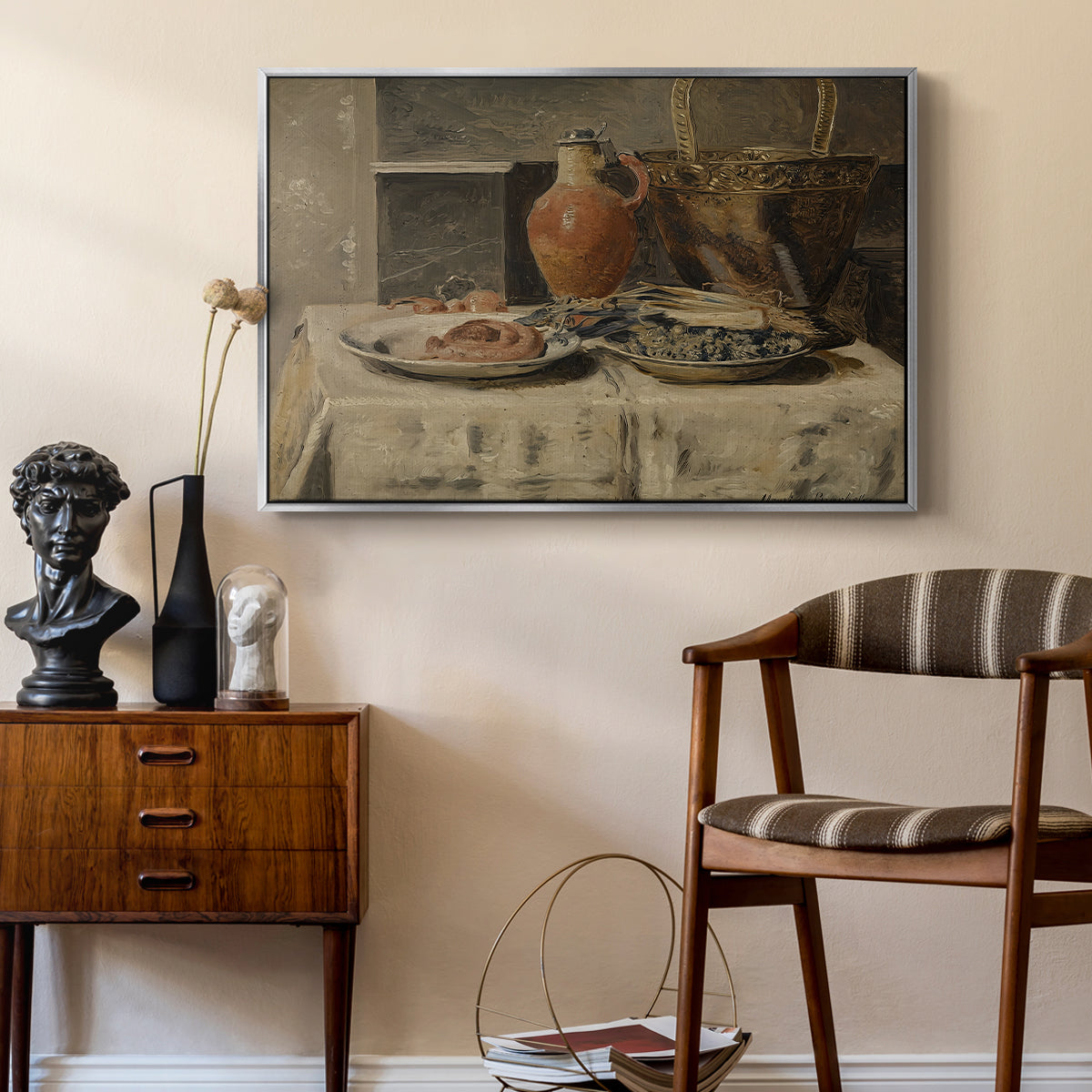 Still Life with Jar, c. 1881-1885 - Floater Framed Canvas Print