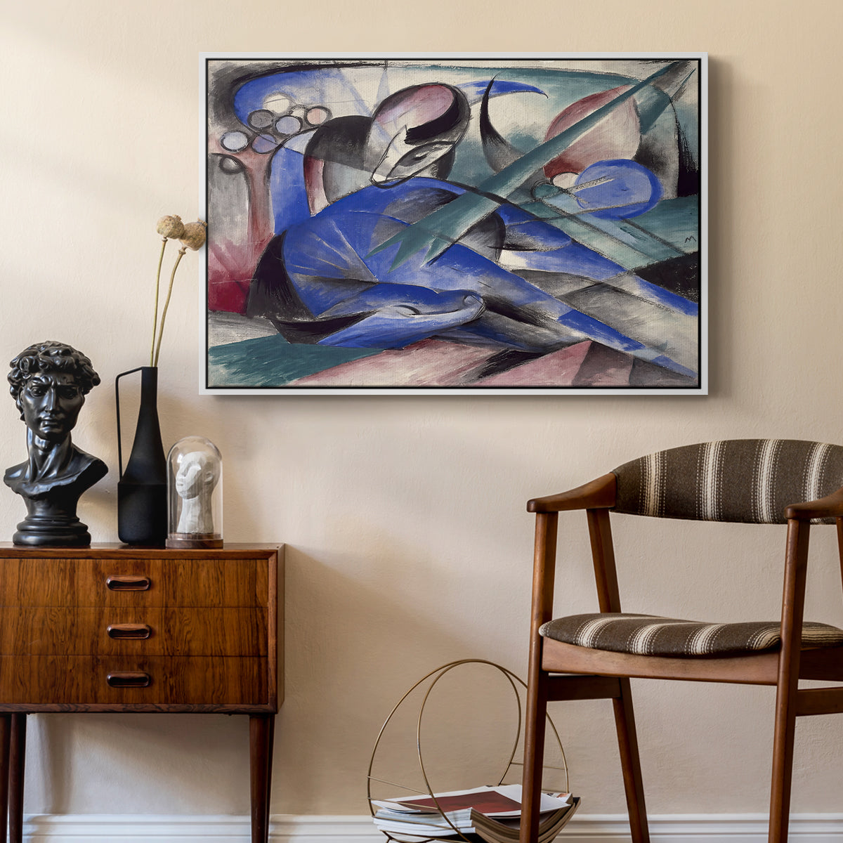 Dreaming Horse, 1913 - Floater Framed Canvas Print