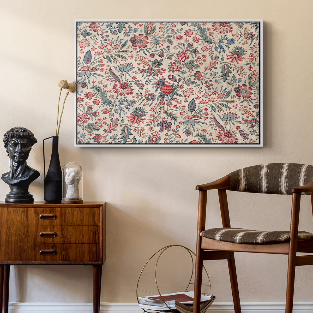 Anaras - Cream, c. 1775-1800 - Floater Framed Canvas Print