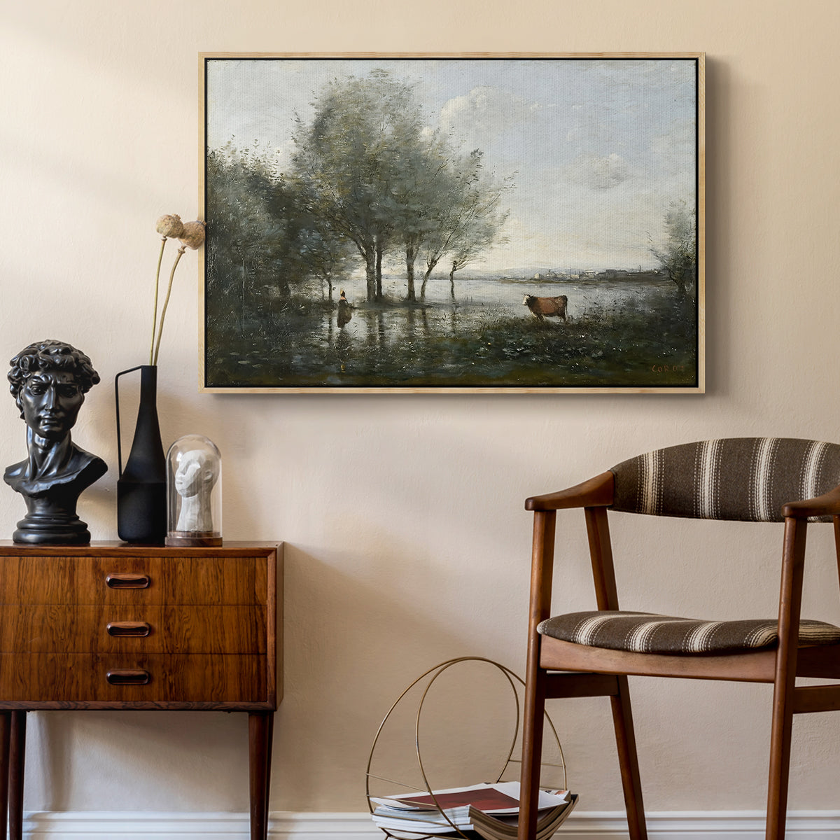 The Marsh (Le Marais), c. 1865-1870 - Floater Framed Canvas Print