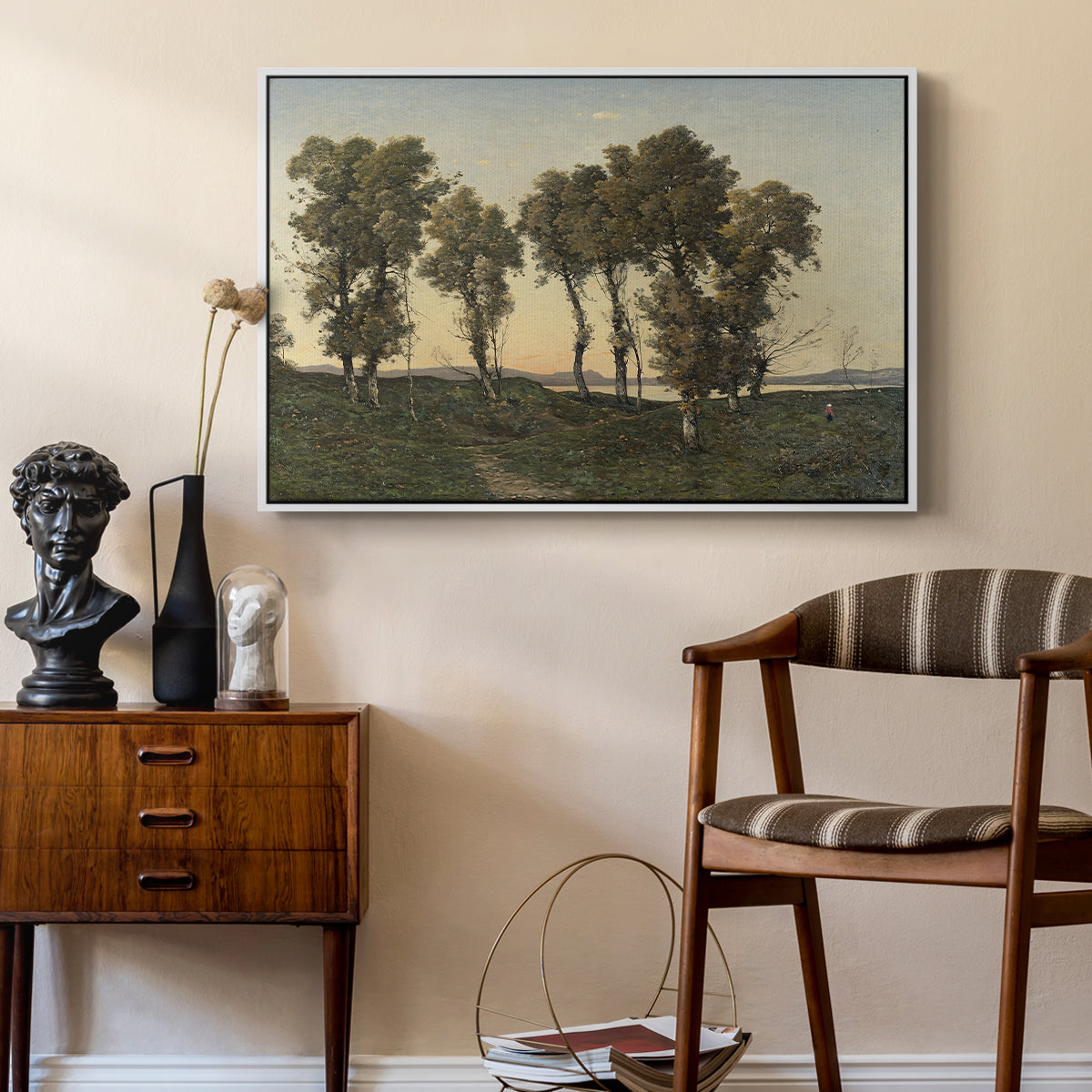 Autumn Evening, 1894 - Floater Framed Canvas Print