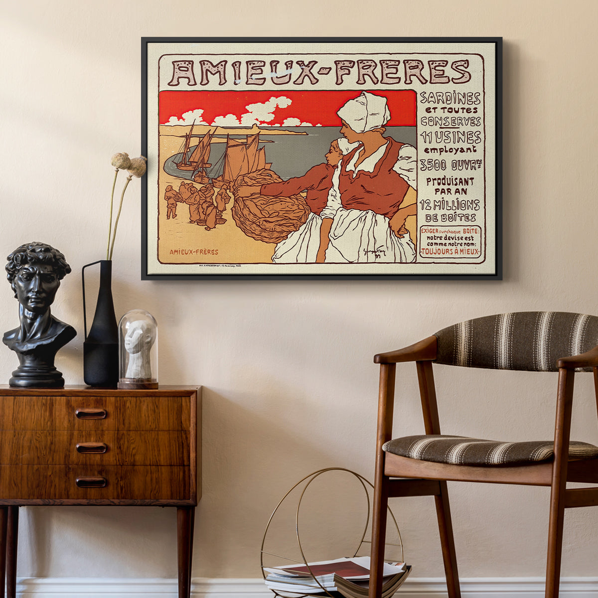 Amieux-Frères (Advertising Poster), 1899 - Floater Framed Canvas Print