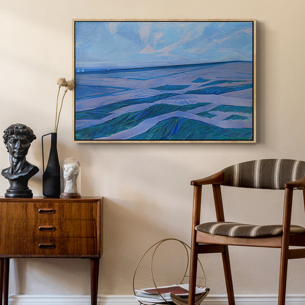 Dune Landscape, 1911 - Floater Framed Canvas Print