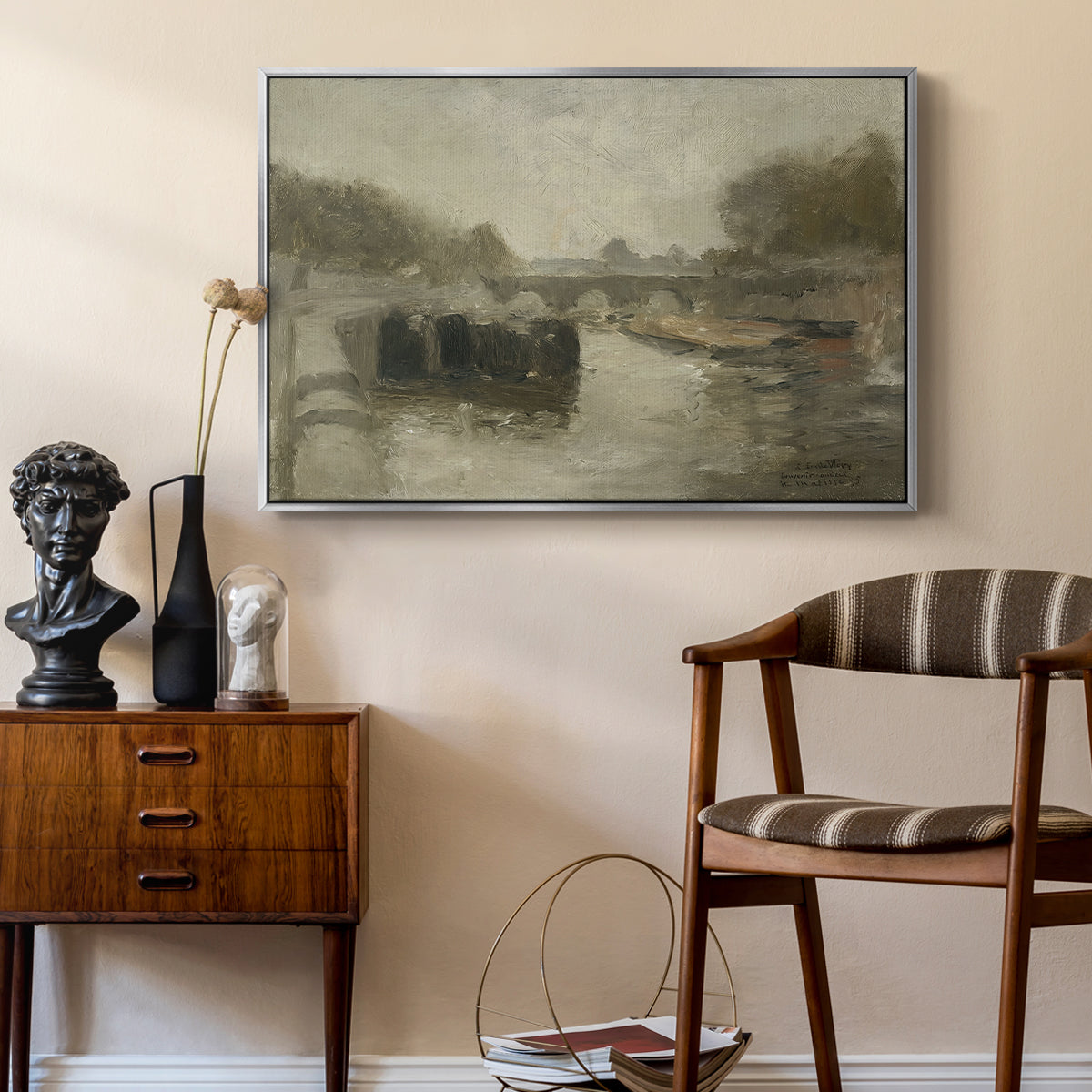 The Bridge (Le pont), 1895 - Floater Framed Canvas Print