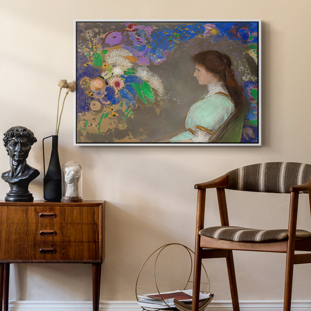 Portrait of Violette Heymann, 1910 - Floater Framed Canvas Print