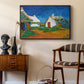 Three White Cottages at Saintes-Maries, 1888 - Floater Framed Canvas Print