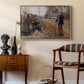 People by a Road, 1893 - Floater Framed Canvas Print