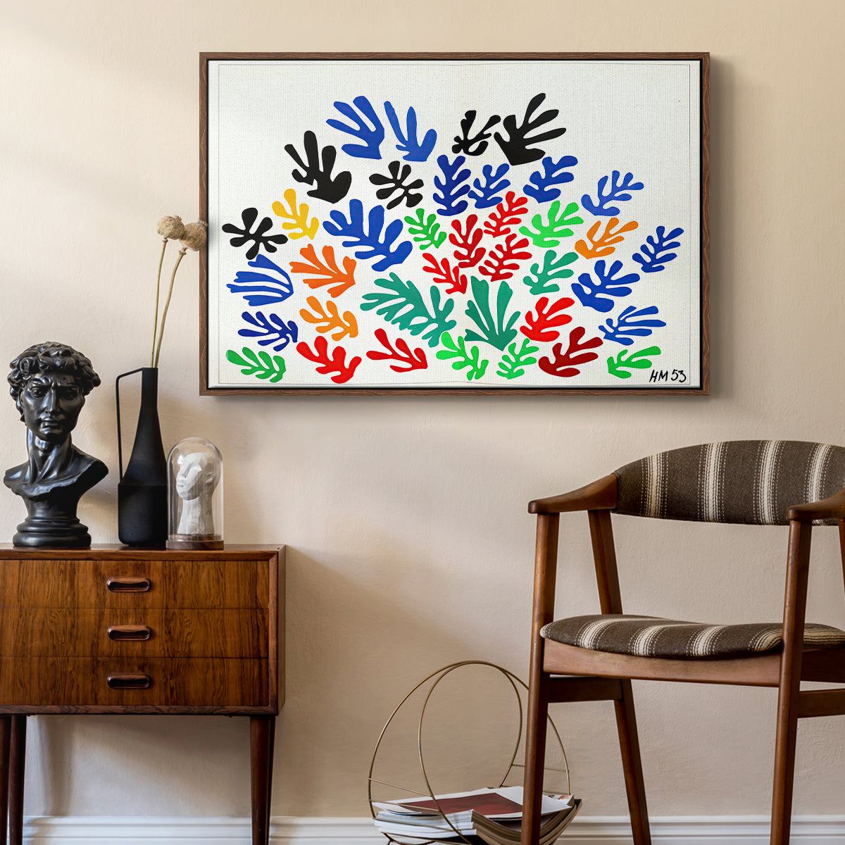 The Sheaf (La gerbe), 1953 - Floater Framed Canvas Print