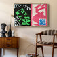 Composition, Black and Red, from Jazz, 1947 - Floater Framed Canvas Print