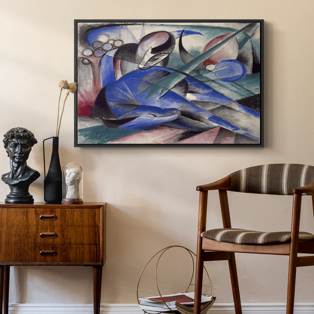 Dreaming Horse, 1913 - Floater Framed Canvas Print