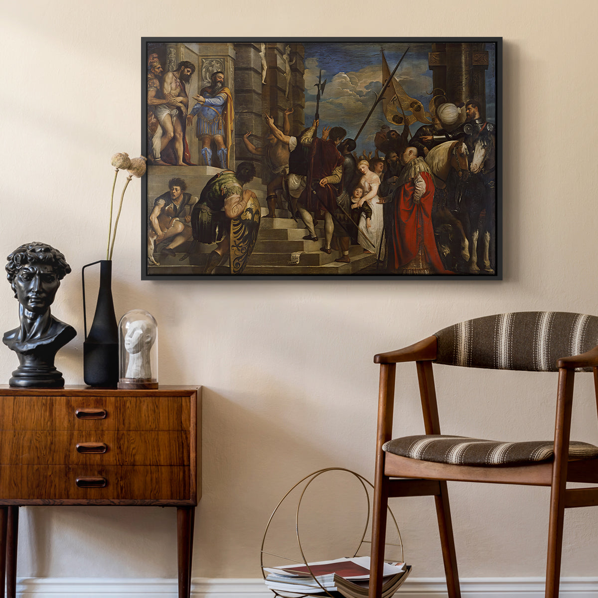 Ecce Homo, c. 1543 - Floater Framed Canvas Print