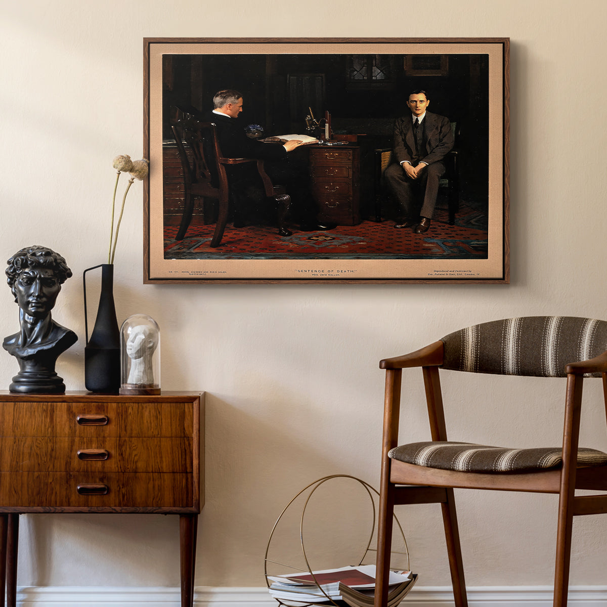 The Sentence of Death, 1908 - Floater Framed Canvas Print