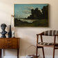 The River Loire at Nevers, 1901 - Floater Framed Canvas Print