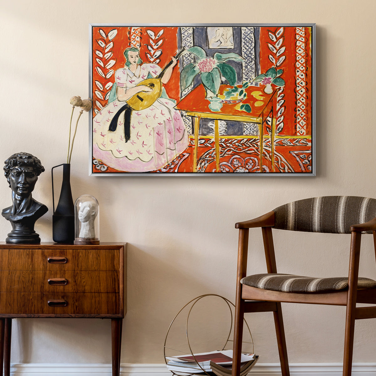 The Lute (Le luth), 1943 - Floater Framed Canvas Print