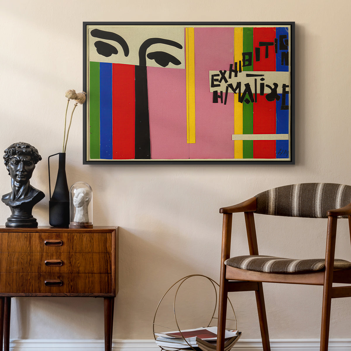 Design for Cover of Exhibition Catalogue, 1951 - Floater Framed Canvas Print