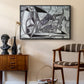 Goat's Skull, Bottle and Candle, 1952 - Floater Framed Canvas Print