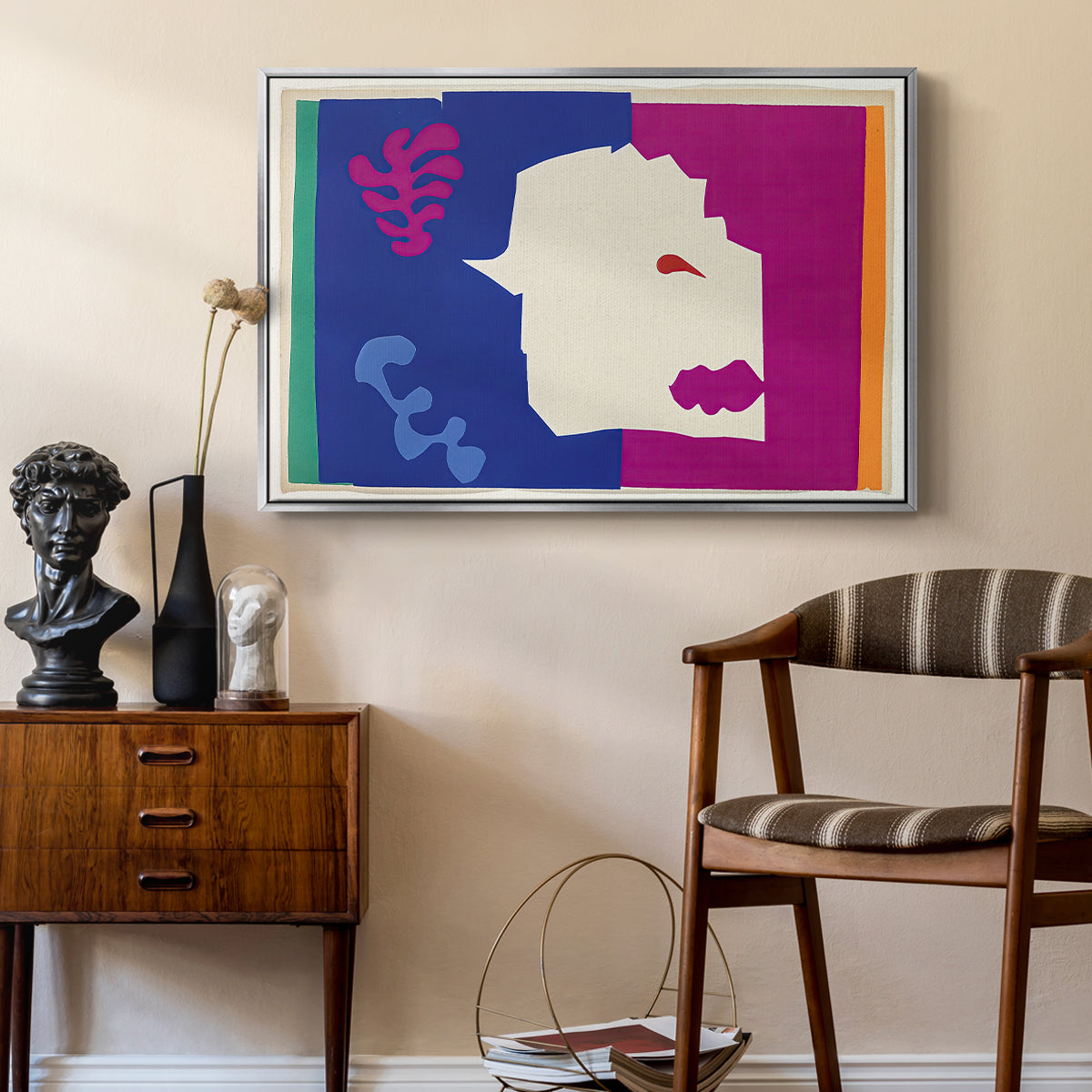 The Wolf (Le loup), from Jazz, 1947 - Floater Framed Canvas Print