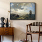 Fresh Breeze on the Norwegian Coast, 1876 - Floater Framed Canvas Print