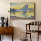 The Port at Sunset, Opus 236, Saint Tropez, 1892 - Floater Framed Canvas Print