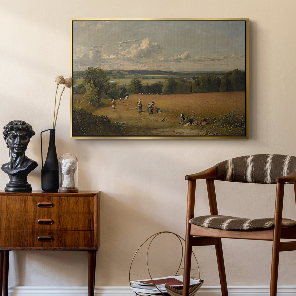 The Wheat Field, 1816 - Floater Framed Canvas Print