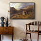 Lledr Valley in Wales, 1864 - Floater Framed Canvas Print
