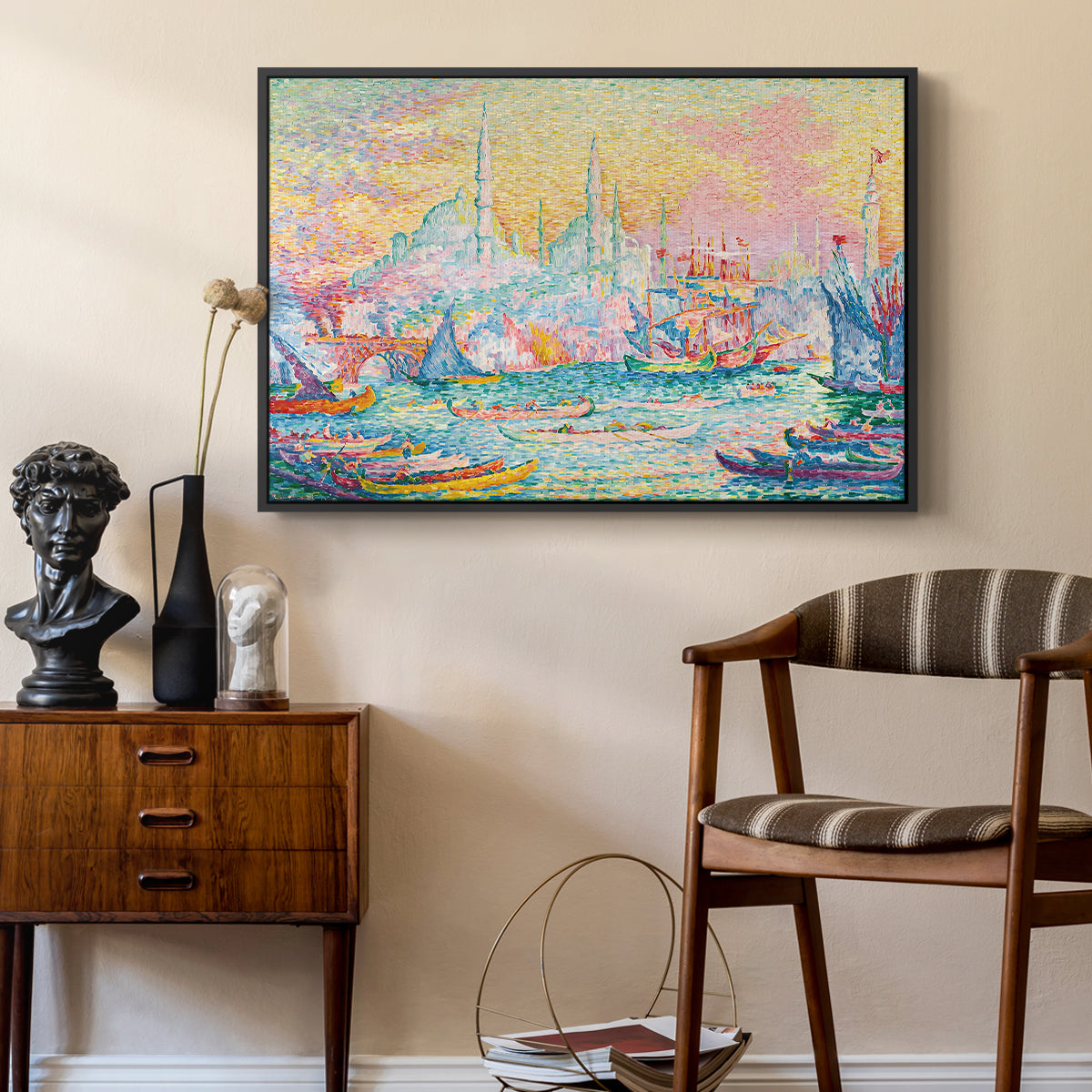 The Golden Horn, Constantinople, 1907 - Floater Framed Canvas Print