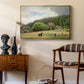 Farm with Grazing Cows (Bondegård med beitende kuer), 1892 - Floater Framed Canvas Print