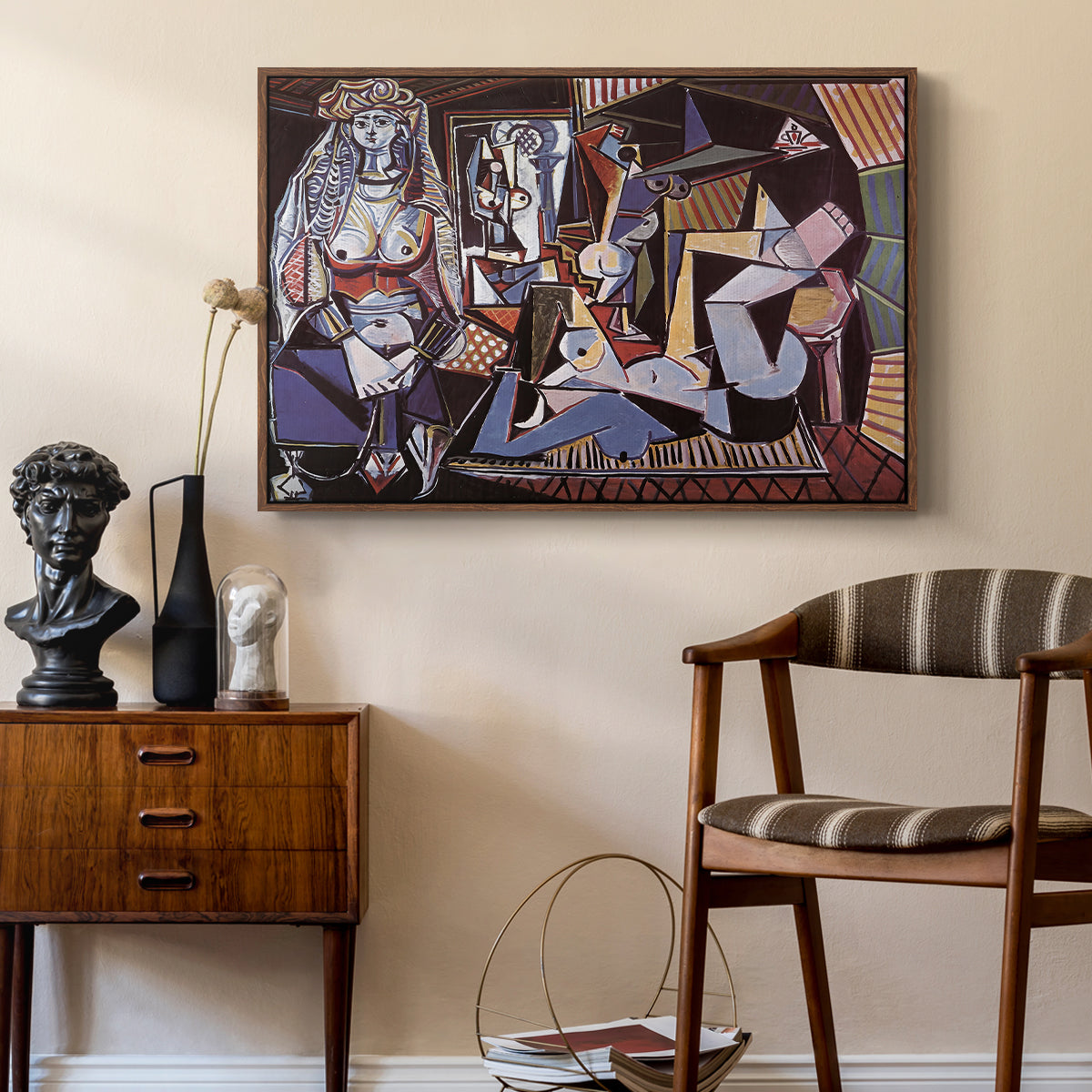 Women of Algiers (Version O), 1955 - Floater Framed Canvas Print