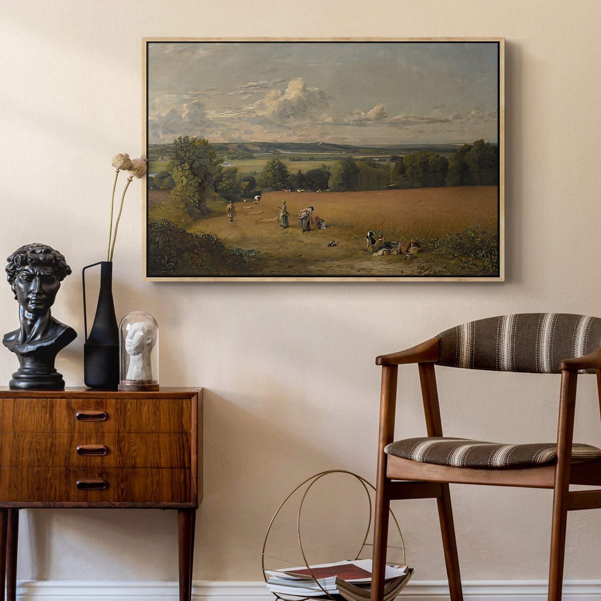 The Wheat Field, 1816 - Floater Framed Canvas Print