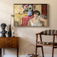 Woman Seated in an Armchair, c. 1920 - Floater Framed Canvas Print