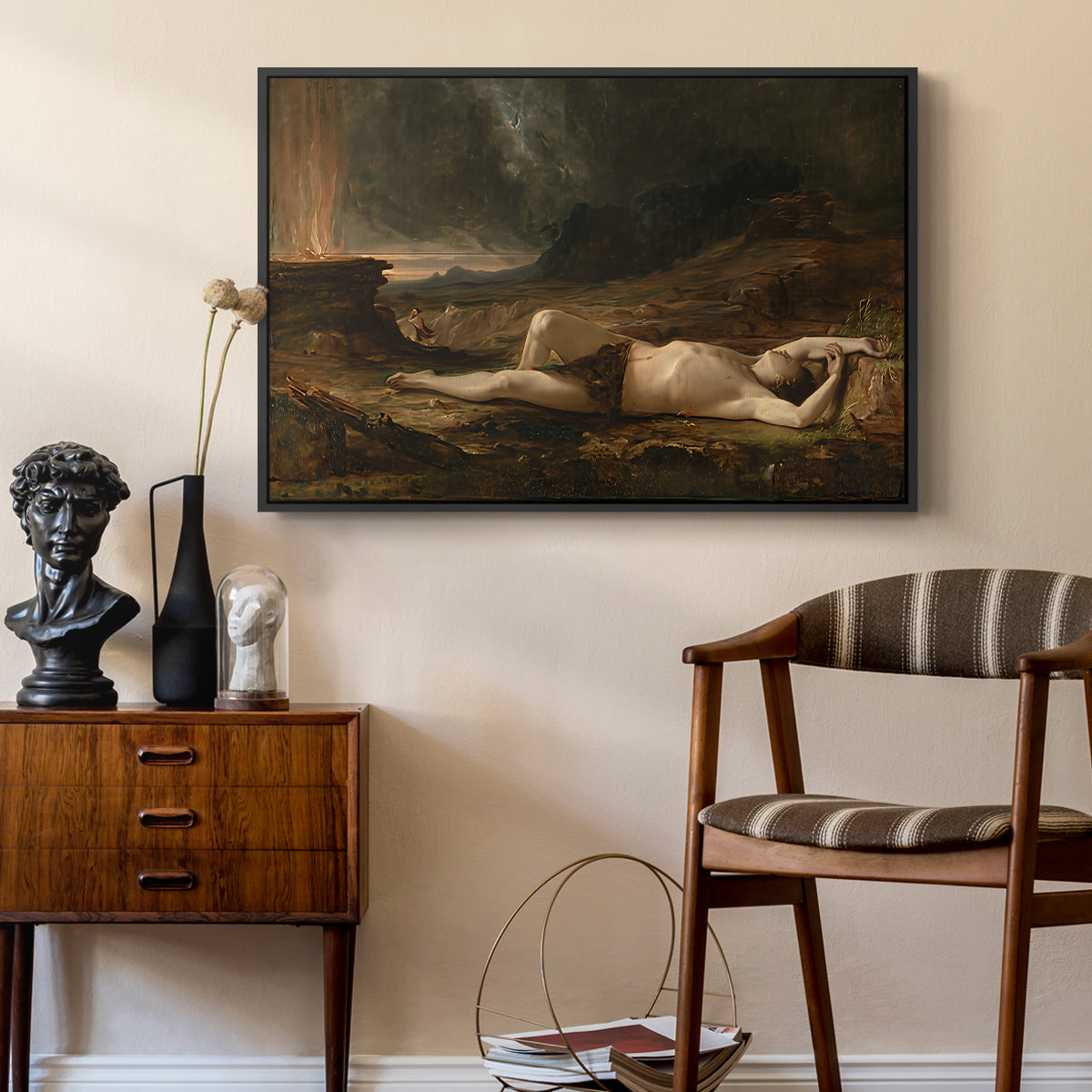 The Dead Abel, 1832 - Floater Framed Canvas Print