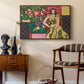 Seated Woman with a Vase of Amaryllis, 1941 - Floater Framed Canvas Print