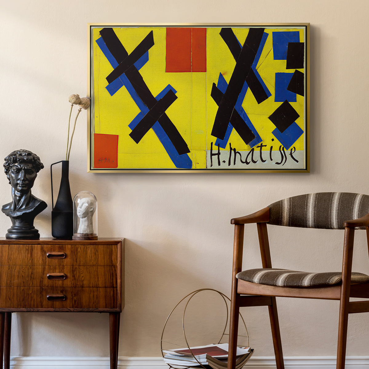 Cover Design for Matisse: His Art and His Public, 1951 - Floater Framed Canvas Print